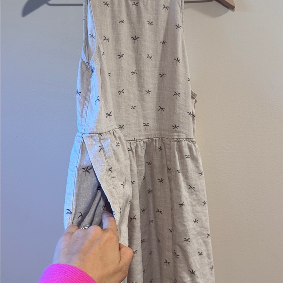 Rylee + Cru Palms Zoe Sleeveless Midi Dress Women's Small Linen - Picture 6 of 8